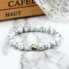 Novo estilo chinês pulseira de contas Tai Chi pulseira elástica de turquesa estilo chinês personalidade feminina design de nicho corda de mão simples