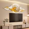 Pintura suspensa LED luminosa para parede de TV, alta qualidade, decoração de parede de TV, pintura com significado auspicioso, mural de decoração de parede
