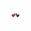 Accesorios para Joyería DIY de Aleación Esmaltada en Forma de Corazón Coloridos Accesorios para el Cabello Llavero Colgante Transfronterizos