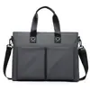 2026 Nueva Bolsa Cruzada de Negocios para Hombre, Maletín de Mano, Bolso Cruzado de un Solo Hombro para Portátil, Bolso Cruzado Simple de Color Sólido para Hombre
