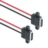 Suministrado directamente por el fabricante, enchufe de carga impermeable TYPE-C de 2 polos, tipo de soldadura de 180 grados con conector de terminal tipo oreja
