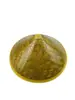 Venta directa sombrero de bambú hecho a mano con cuero verde para el sol protector solar ala grande sombrero para salir accesorios de escenario sombrero de fibra de coco sombrero de paja de agricultor