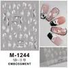 Carcasa Estampada del Pequeño Libro Rojo Pegatinas para Uñas Mariposa Serpentina Aurora Uñas Color Rosa Glaseado Tridimensional Avanzado