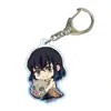 Llavero Anime Espada de Extinción de Fantasmas Cocina Puerta Carbón Zhilang You Bean Patrón de Dibujos Animados Acrílico Coche Mochila Extinción de Fantasmas