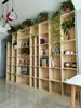 Estantería de pared para libros, asiento de tarjeta de suelo, estantería de pared sólida de madera de pared completa, estantería de pared completa, de sala de estar a estantería superior