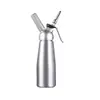Batidor de Crema de Acero Inoxidable de 500ml Espumador de Leche Café Cold Brew Té con Leche Pistola Decoradora Espumador de Leche Comercial de Aluminio de 1L