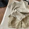 Conjunto de Colete e Shorts para Meninos 2025 Verão Novo Estiloso Infantil Versátil Sem Mangas Calça de Cinco Pontos Conjunto de Duas Peças