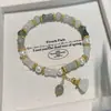 Pulsera de Jade Verde Tianshan con un Toque de Lujo Ligero y de Gama Alta, Colgante de Bambú, Pulsera de Vaina de Loto, Pulsera de Joyería con Cuentas para Mujer