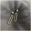 Pendientes Geométricos de Plata S925 con Pin de Diamante para Mujer Moda Corea del Sur Pendientes Sencillos de Flor Joyería para Orejas Dulce Versátil de Perla