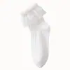 Calcetines para Bebé 2026 Primavera y Otoño Algodón Peinado Transpirables Serie Crema Calcetines de Baile de Princesa para Bebé Calcetines de Encaje