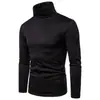 Transfronteiriça outono e inverno 2024 nova camiseta masculina de manga comprida moda costura gola alta base de veludo masculino uma geração de pelo