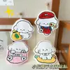 Lindo cachorro de caricatura, colgable, engrosado, toalla de mano súper absorbente, toalla cuadrada pequeña de forro polar de coral, doble uso para cocina y baño