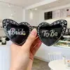 Óculos de Sol de Festa com Strass em Formato de Coração Transfronteiriços Novos de 2026 para Homens e Mulheres, Óculos de Sol Estilo de Rua Europeus e Americanos em Estoque, Design Único
