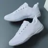Sapatos de Musculação Competitivos Masculino e Feminino Malha de fundo macio respirável Sapatos de Cheerleading Sapatos de ginástica especiais para competição por equipes