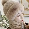 Gorro Pullover Grueso y Cálido con Máscara Facial Integrada, Calentador de Cuello y Capucha, Forrado de Felpa, Versátil para Ciclismo, Protección de Cuello a Prueba de Viento, Gorro Unisex