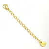 Cadena de Extensión para Collar de Acero de Titanio con Cierre de Langosta Cadena de Cola de Marca 18K Cadena de Extensión Ajustable Accesorios para Joyería DIY
