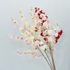 Flores de Cerezo de Rama Larga de Gama Alta, Flores Artificiales, Flores Falsas, Decoración para el Hogar y Bodas, Venta al por Mayor de Arte Floral, Decoración de Mesa para Exteriores