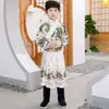Traje Antigo Infantil Peixe Voador Estilo Ming Bebê Meninos Jardim de Infância Jin Yi Wei Hanfu Estilo Artes Marciais Roupa de Performance para Escola Primária