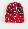 Gorro Cálido para Otoño e Invierno, Gorro de Punto Engrosado para Proteger los Oídos, Gorro de Lana Jacquard con Estampado de Vaca y Leopardo Hip-Hop, Resistente al Frío y Versátil