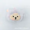 Mini cabeza de oso de peluche linda llavero, broche para bolso, accesorio para el cabello, joyería DIY hecha a mano, accesorio para la ropa y accesorio al por mayor