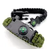 Cuerda de Paracaídas Paracord de Siete Hilos Pulsera de Paracord Hebilla Multifuncional para Pesca al Aire Libre Cuerda de Mano de Supervivencia Aventura en la Naturaleza Montañismo