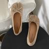 Zapatos planos de punta baja retro franceses amarillos de una sola capa para mujer 2025 Nuevo Primavera Suela blanda Combinan con todo Zapatos Mary Jane