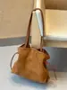 Bolsa tote de couro bovino genuíno de camada superior para mulheres, bolsa de ombro e transversal de grande capacidade para o dia a dia, bolsa tipo balde versátil de uso duplo