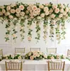 Enredadera de rosas artificial de alta gama con 9 cabezas para decoración de paredes, adecuada para salas de estar y dormitorios, utilizada para cubrir y decorar paredes