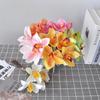 Flores Artificiales de Orquídea Cymbidium Simuladas Impresas en 3D Decoraciones de Escritorio para el Hogar Orquídeas Simuladas Ramilletes de Boda Flores Artificiales de Cymbidium