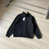 Suéter grueso holgado de media cremallera con cuello alto para hombre, sudadera pesada de terciopelo para primavera, otoño e invierno