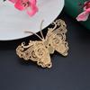 Liga Eletroforese Preservação de Cor Oco Multi-Tesouro Acessório Borboleta Grande Estilo Antigo Hanfu Cheongsam Colar Peça de Flor Pingente de Borboleta