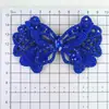 Patches de borboleta com strass coloridos para costurar em sandálias, bolsas e outros itens; enfeites decorativos de flor com strass; acessórios para presilha de cabelo DIY