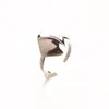 Anillo de Plata de Ley 925 Chapado en Oro de 18 Quilates Japón y Corea del Sur Vive con Artículos Más Vendidos Anillo Individual de Moda para Hombres y Mujeres Industria Pesada Ajustable
