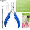 Alicate de bico de aço inoxidável para unhas de frango, alicate com ranhura para unhas, cabo de ABS, cortador de unhas, alicate para pedicure, alicate grande para peles mortas em estoque