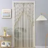 Nueva cortina de puerta anti-mosquitos, cortina decorativa, cortina colgante, cortina de privacidad para dormitorio, barra telescópica sin taladro, cortina de cobertura simple blanca