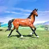 Fibra de Vidrio Directo de Fábrica Simulación Caballo Blanco Parque Jardín Calle Peatonal Paisajismo Adornos Escultura Animal Grande Pegaso