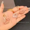 Atacado Jade de Seda Dourada Flor de Pessegueiro Infusão Nuvens Auspiciosas Acessórios de Fecho Fivela de Jade da Paz Folha de Árvore Wushi Pai Pingente Transmissão ao Vivo