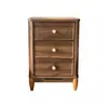 Mesa de noche de madera maciza retro francesa para apartamento pequeño, mesa de noche para dormitorio de casa americana, armario de almacenamiento para habitación, armario de almacenamiento
