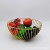 Cesta de frutas sencilla de estilo nórdico, plato de frutas para el hogar, plato de frutas de hierro para sala de estar, merienda, cuenco de frutas creativo, cesta de almacenamiento