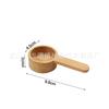 En Stock Cuchara Medidora de Café de Nogal Negro Mango Corto de Haya Cuchara de Madera Cuchara para Polvo de Fruta Grano Medidor de Café de Madera Maciza Cuchara de Madera