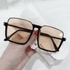 Gafas de sol para mujer, protección UV, montura retro de medio aro de alta gama, gafas de sol cuadradas con protección solar para hombre, gafas de sol para adelgazar de celebridad de internet sin necesidad de maquillaje