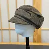 Boina Plissada Estilo Preguiçoso ao Ar Livre para Mulheres Outono Inverno Chapéu Octogonal Versátil para Afinar o Rosto Boina Newsboy Retrô