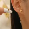 Pendientes Casuales de Nicho Elegantes con Hilo Ondulado y Borla, Corazón, Mariposa, Estrella, Hilo para Oreja, Pendientes Estilo Ins para Mujer