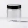Diámetro 55 mm Tarro de Plástico Sellado Botella para Crema Almacenamiento de Té de Flores Botella de Boca Ancha Tapa de Aluminio Dorada Plateada Tarro para Yogur