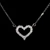 Colar Pingente de Coração Full Diamond Europeu e Americano de Amor Transfronteiriço