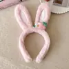 Faixa de Cabelo Fofa para Lavar o Rosto para Mulheres 2024 Nova Headwear de Desenho Animado Faixa de Cabelo Faixa de Cabelo Grampo de Cabelo de Pelúcia Presente Venda por Atacado