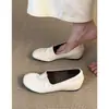 Zapatos Planos de Mujer Chuyuji, Sencillos, sin Cordones, Punta Redonda, con Aumento Interno de Altura, Zapatos Casuales de Piel