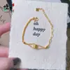 Tienda de Oro Mismo Estilo Pulsera Irregular de Cintura Pequeña Color Dorado para Mujer Estilo Ins Moda Tendencia Joyería de Mano Versátil
