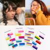 Pinza para el cabello de niña con color macarrón esmerilado, pinza para el cabello rota, horquilla para el cabello, pinza para el cabello, pinza para flequillo, accesorios para el cabello sencillos que combinan con todo.