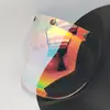 Capacete de motocicleta de fábrica, meio capacete retrô com viseira bolha, lente de segurança à prova de vento com três fivelas, conjunto de suporte